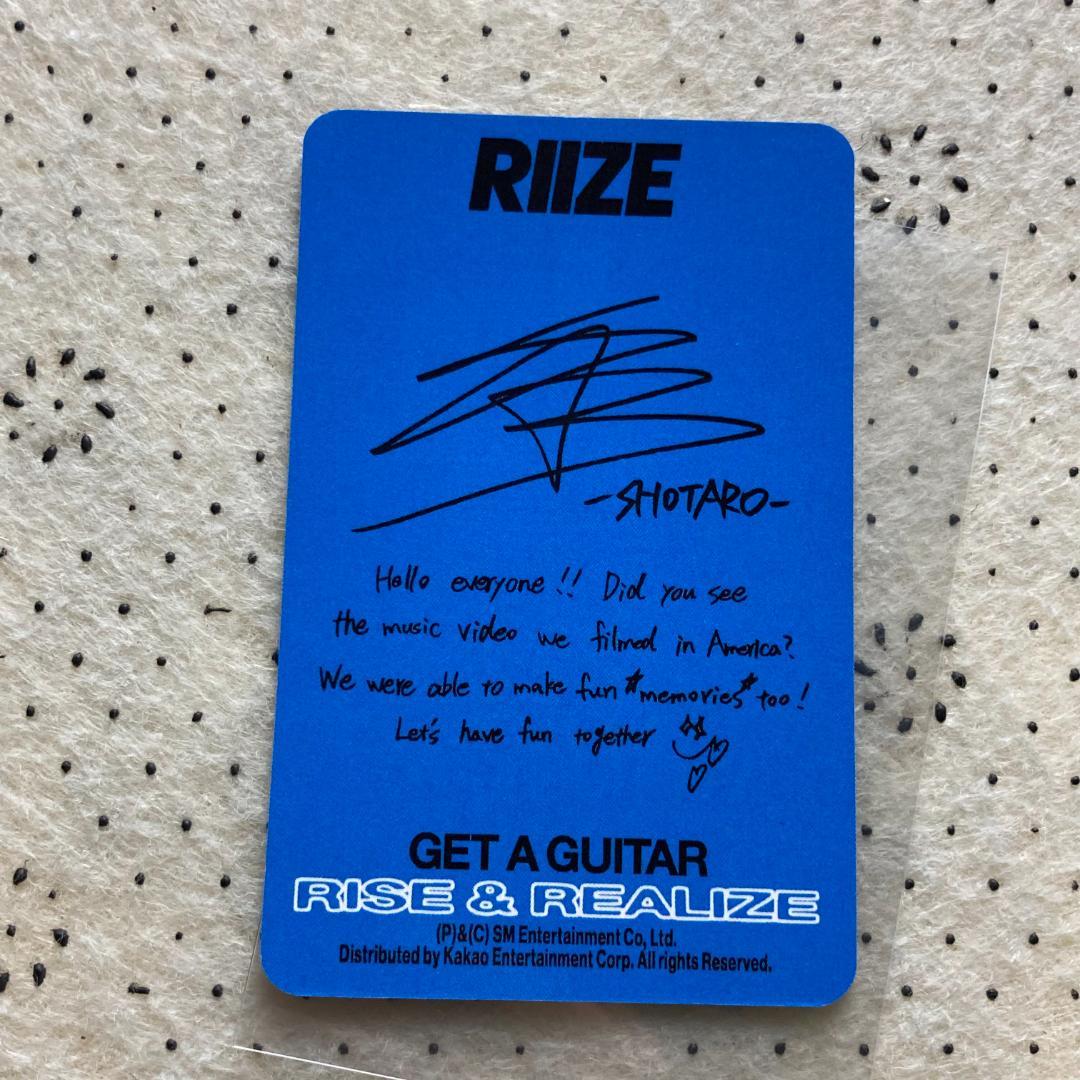 RIIZE US盤 B&N 限定 特典 ショウタロウ トレカ