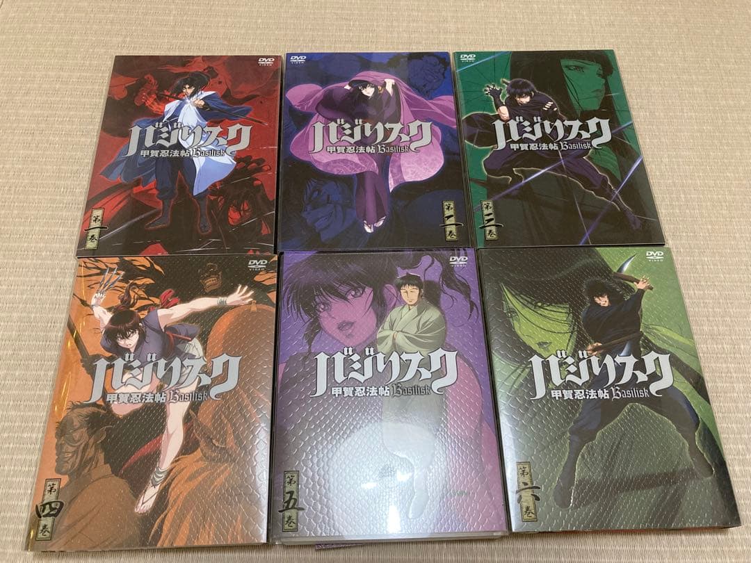 初回限定盤 バジリスク 甲賀忍法帖 DVD 全12巻 スペーサーフィギュア付
