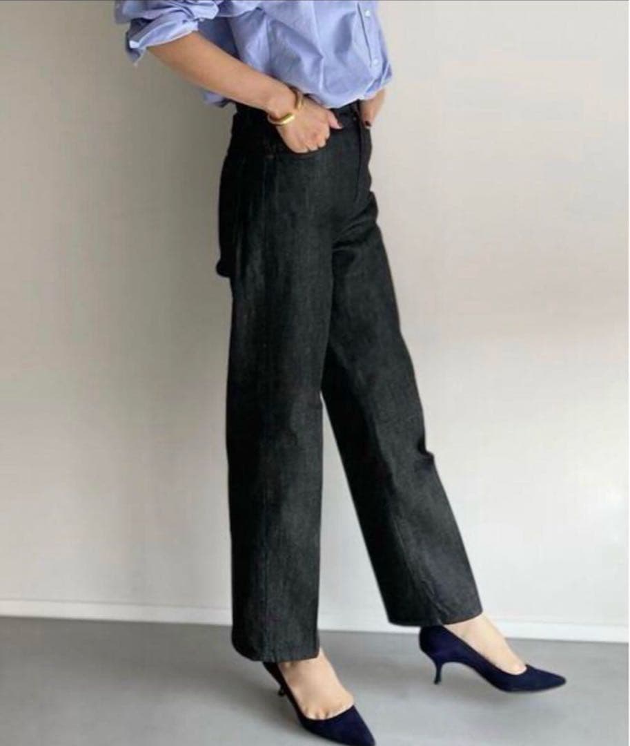 【✨新品タグ付き】坪田あさみ × woadblue / 2タック デニムパンツ