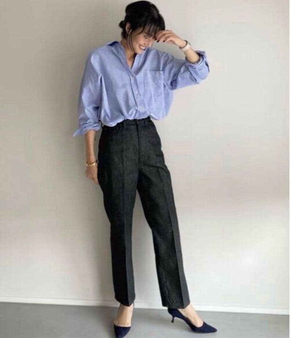 【✨新品タグ付き】坪田あさみ × woadblue / 2タック デニムパンツ