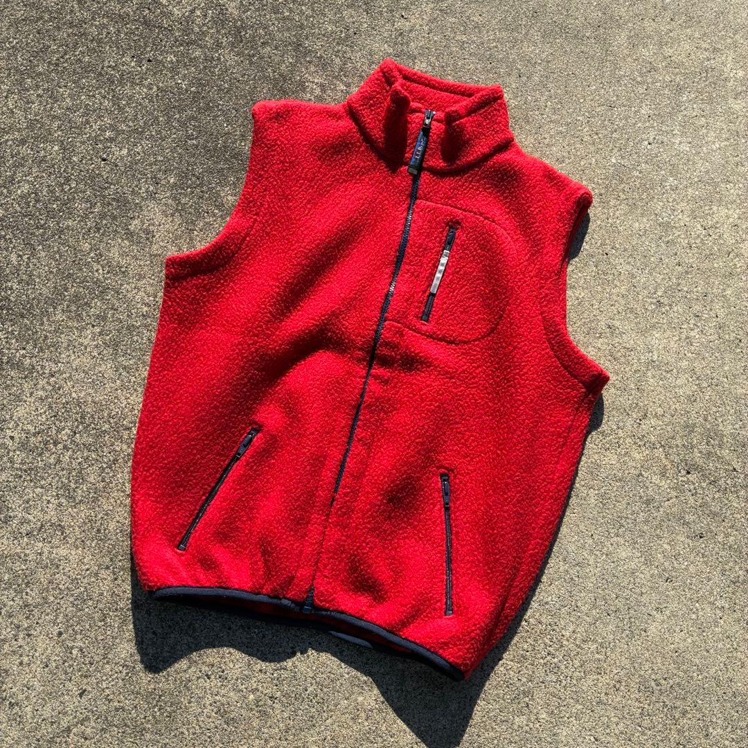 トップス 80s90s vintage LLBEAN simple fleece vest