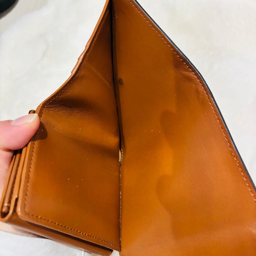 CELINE トリオンフ　財布　タン