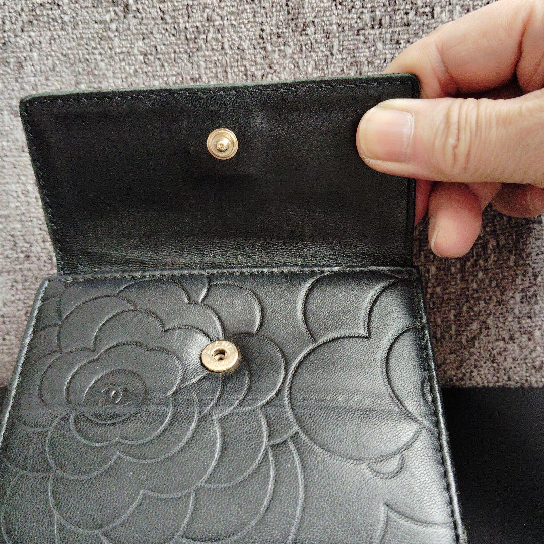 CHANEL 二つ折り財布 ブラック