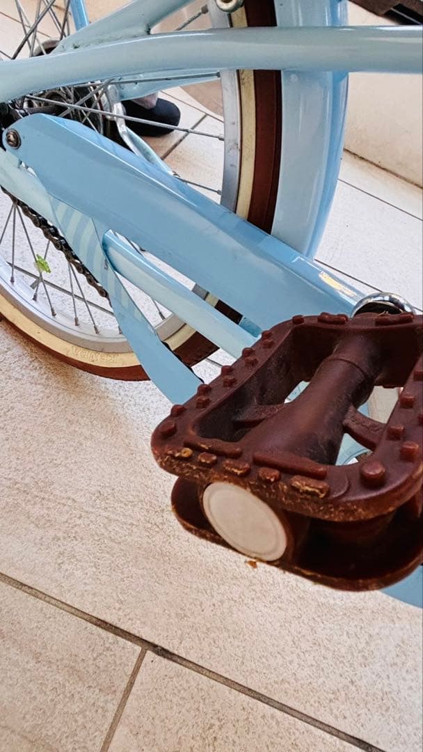 ぷぷぷ子供用自転車　ダイワサイクル シルバーリングキュート　水色20インチ