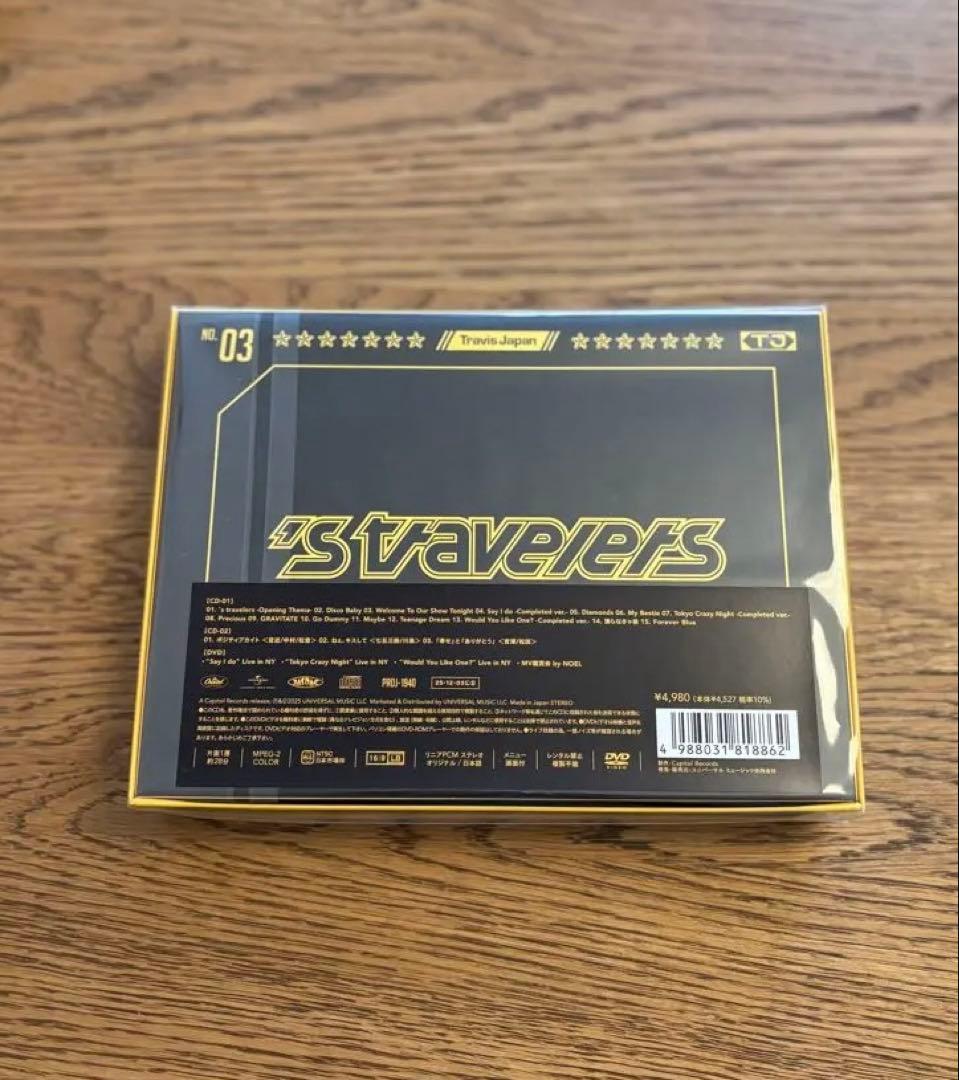 DVD Travis Japan 's Travelers FC限定盤