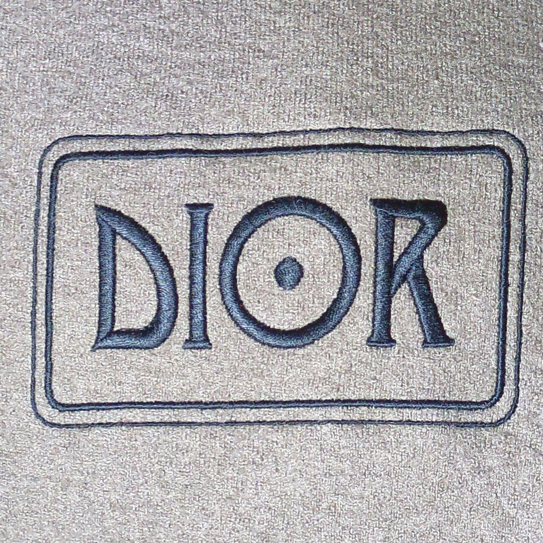 ディオール DIOR ほぼ新品 ブルゾン S 茶 ブラウン 刺繍 ワッペン多数