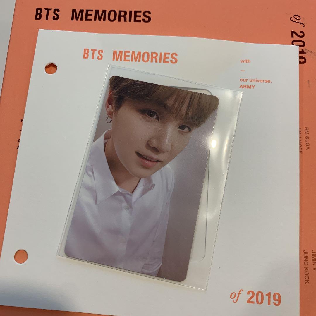 BTS  memories 2019 Blu-ray トレカ　ユンギ　SUGA
