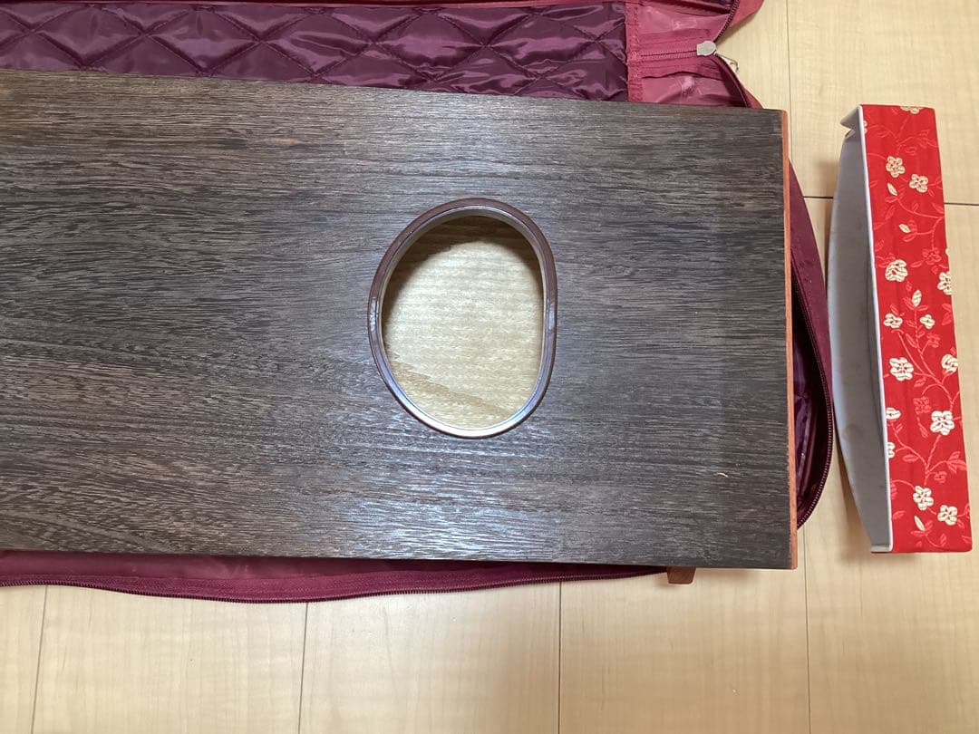 短筝 127cm 13弦　箏柱、ケース付き