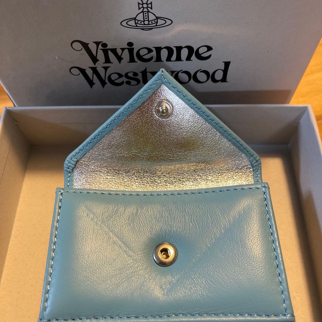 Vivienne Westwood 三つ折り財布 水色