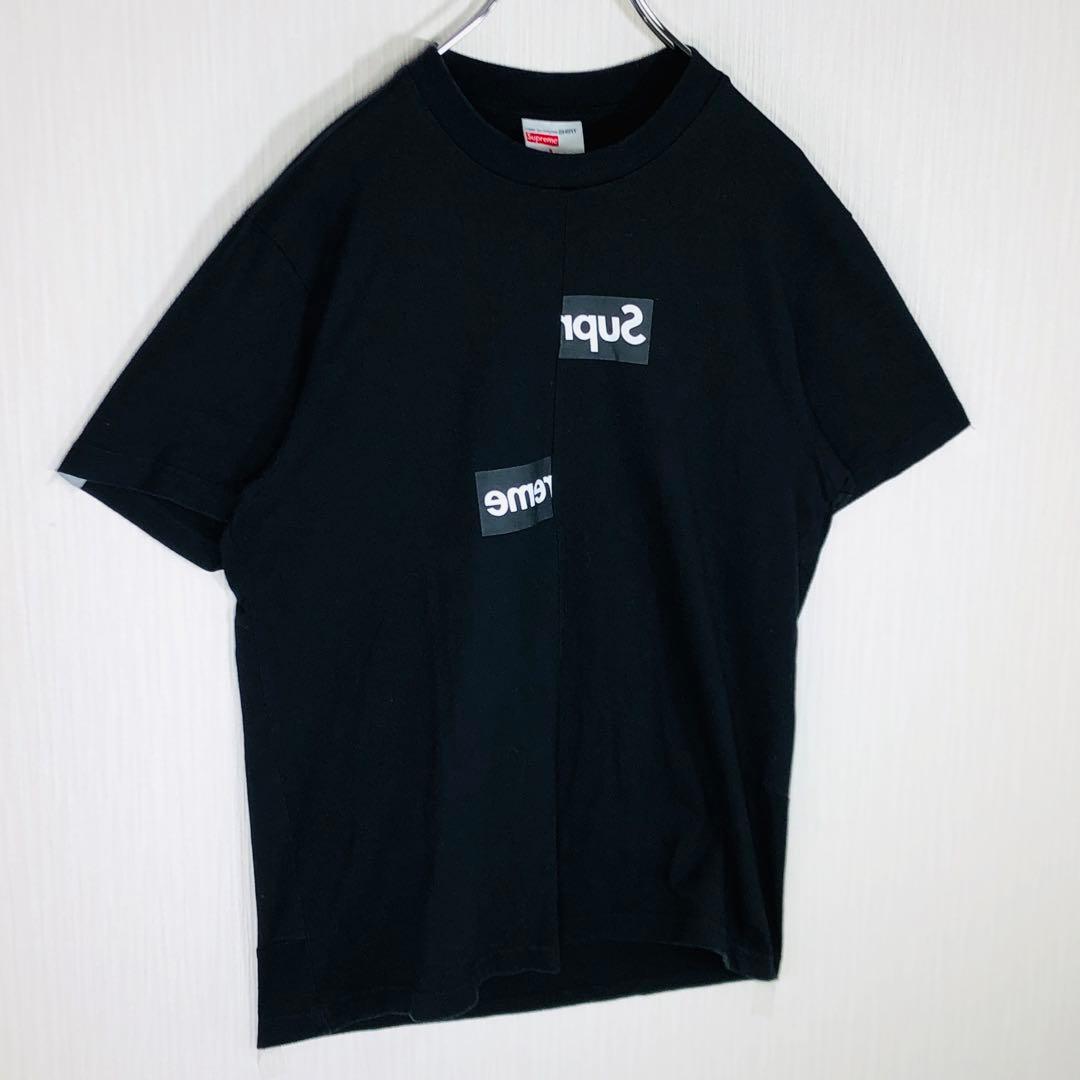 【大人気コラボ】シュプリーム コムデギャルソン スプリットボックスロゴ Tシャツ