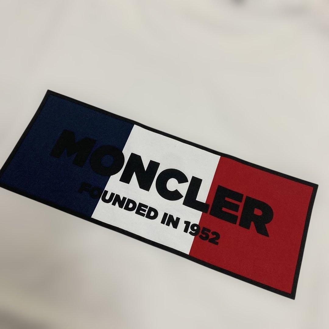 MONCLER ロゴ Tシャツ ホワイト　Lサイズクリーニング済み