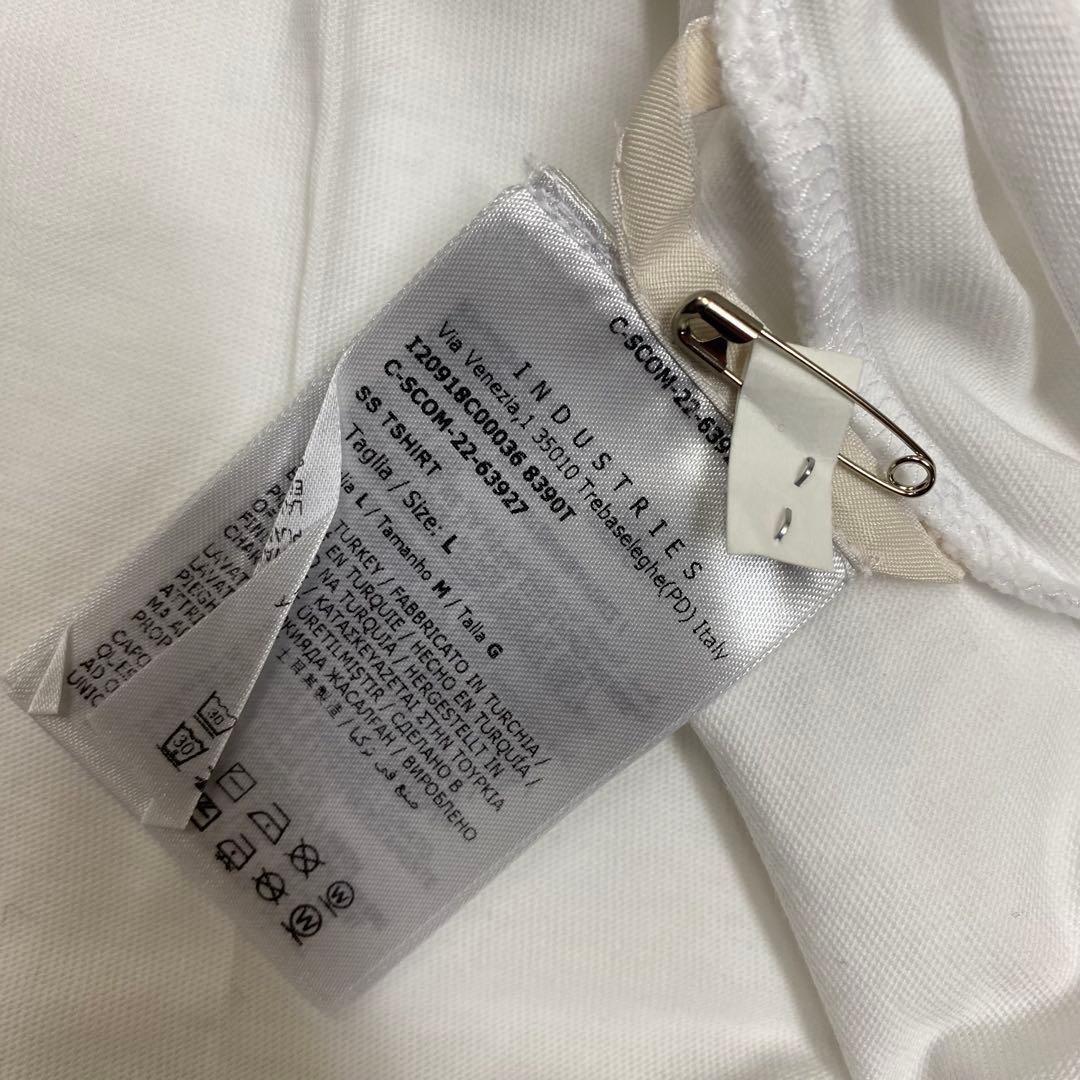 MONCLER ロゴ Tシャツ ホワイト　Lサイズクリーニング済み