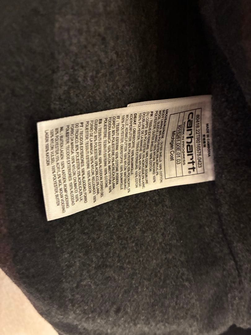 carhartt、カーハート、黒色、ジャケット