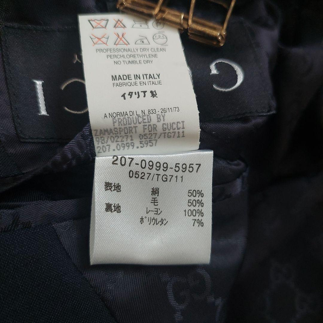 GUCCI ネイビー テーラードジャケット 38号