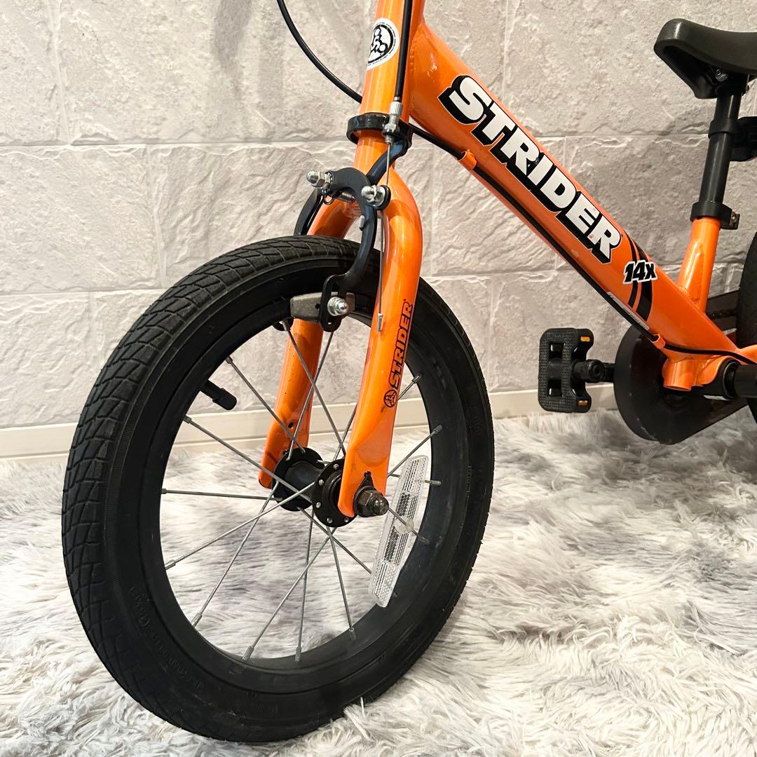 【美品　動作良好】ストライダー14X 子供用自転車 オレンジ　キックバイク