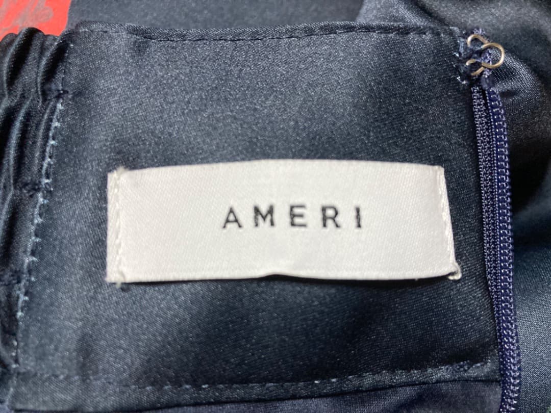 Ameri VINTAGE AMANDA FLARE SKIRT ブラック