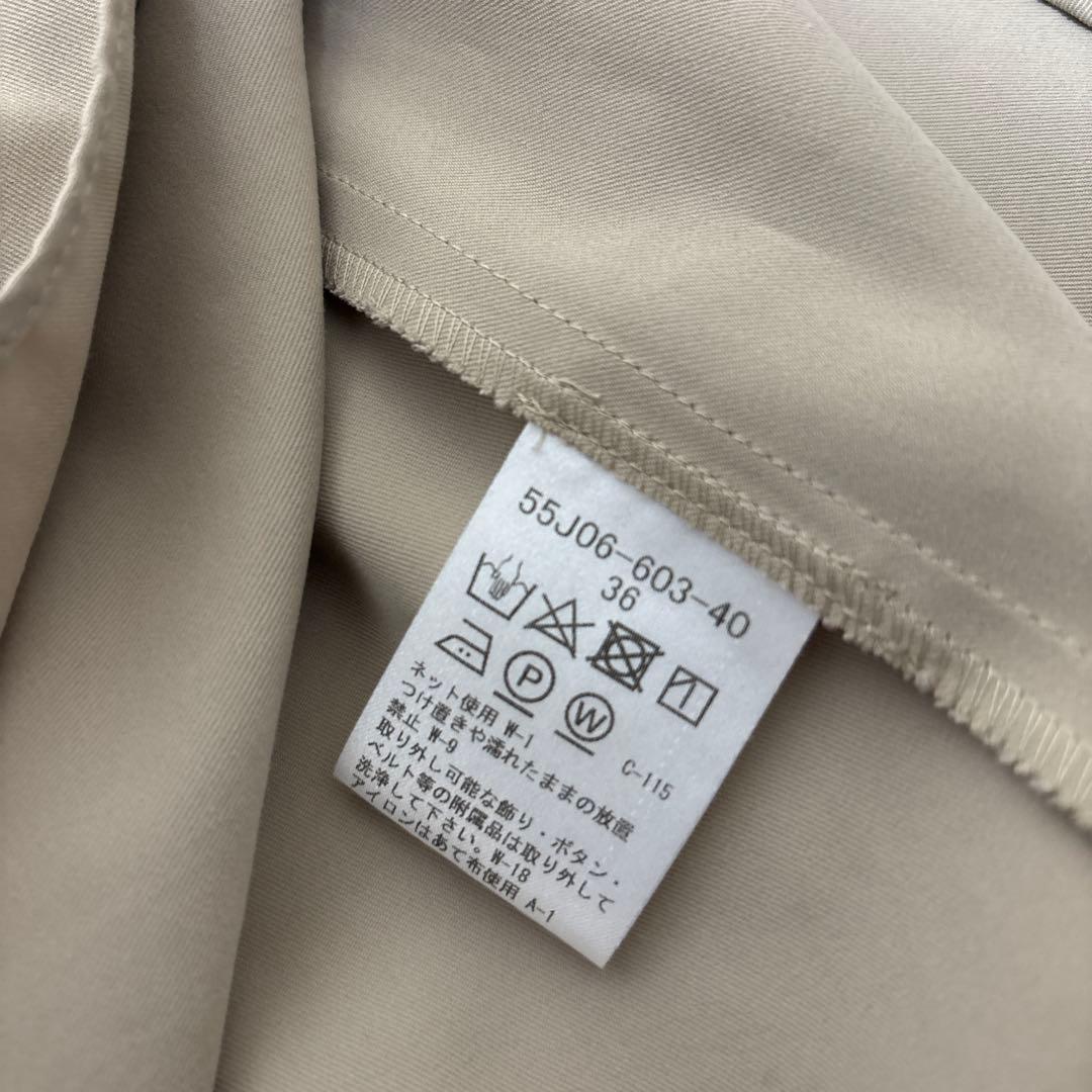 ▪️ ブルーレーベルクレストブリッジ　スタンドカラー ひざ丈 36 ベージュ