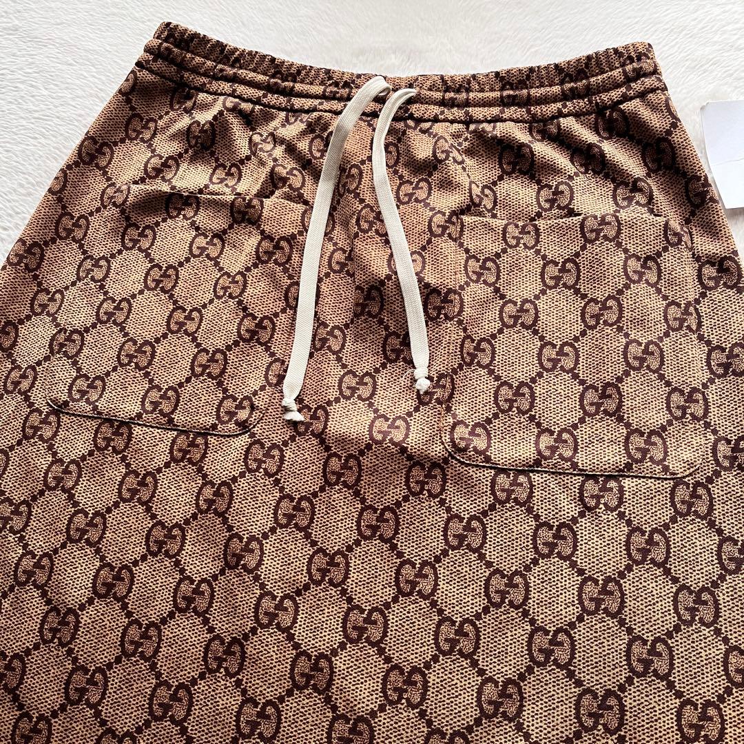 未使用級 極美品✨GUCCI グッチ　 テクニカルジャージスカート GG柄