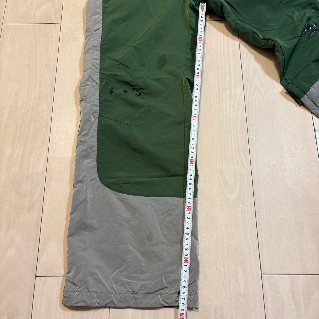 【即完売】NIKE×オフホワイト　ナイロンパンツ　カーゴパンツ　M