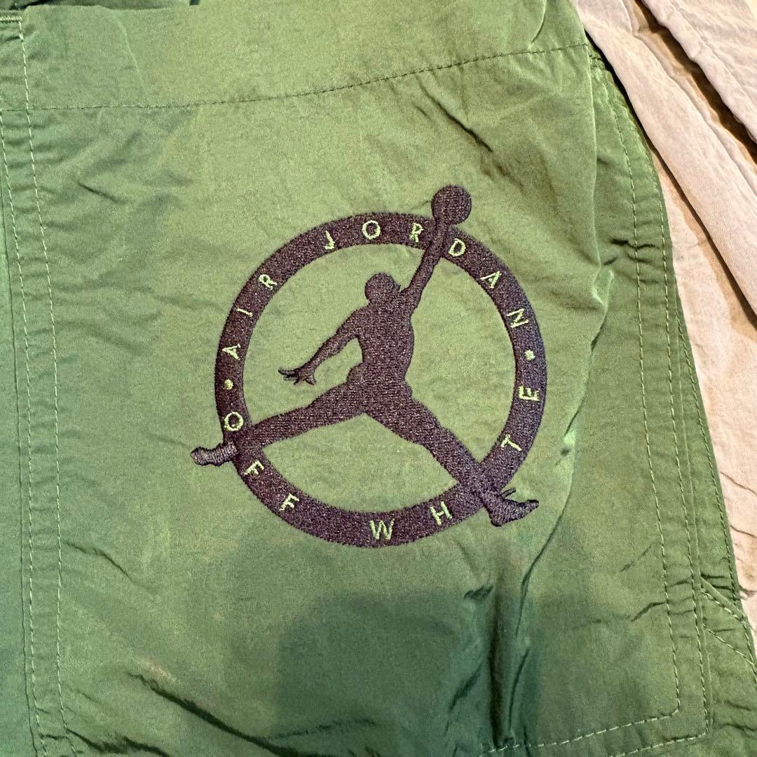 【即完売】NIKE×オフホワイト　ナイロンパンツ　カーゴパンツ　M