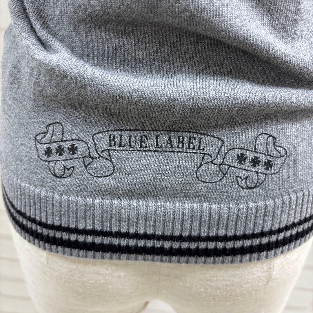 BURBERRY BLUE LABEL グレー M ポロシャツ ネクタイ付き