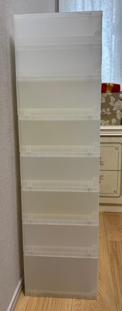 無印良品 ポリプロピレンケース引出式 横ワイド 薄型/浅型/深型8個セット日本製