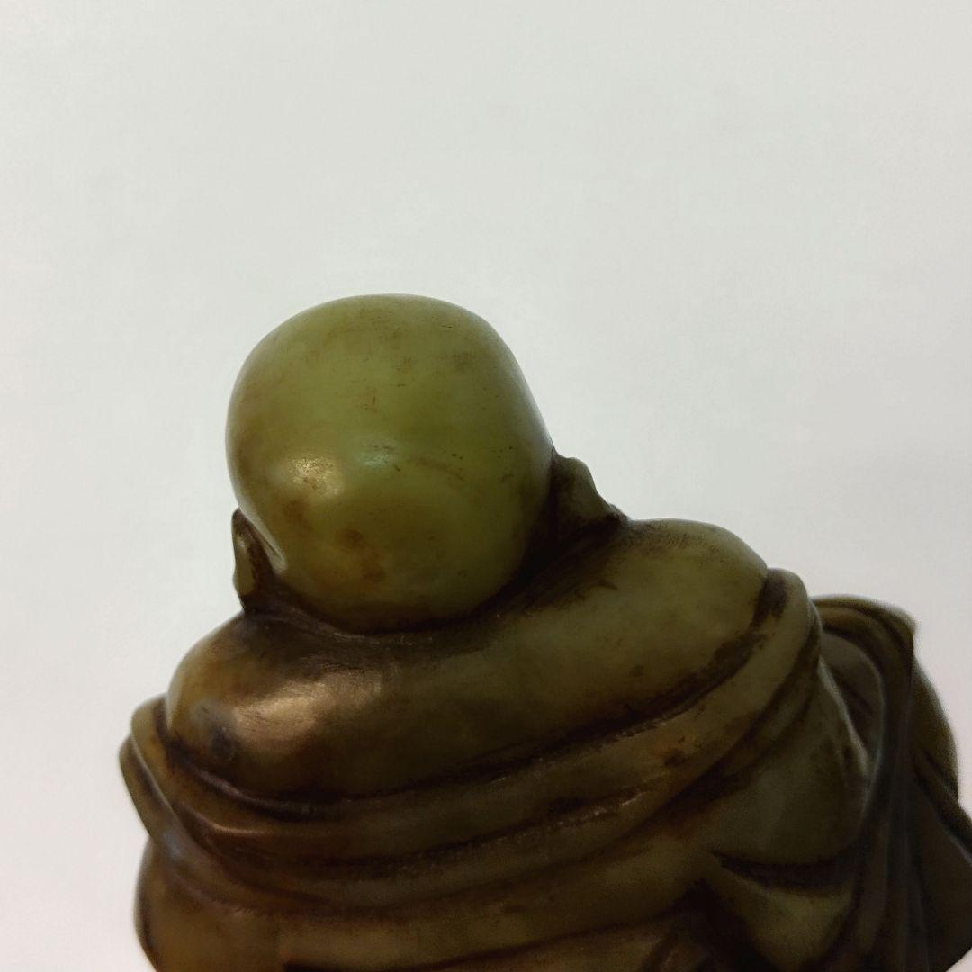 中国美術 天然石 彫刻 布袋 仏像 置物