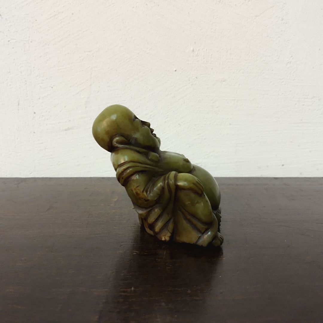 中国美術 天然石 彫刻 布袋 仏像 置物
