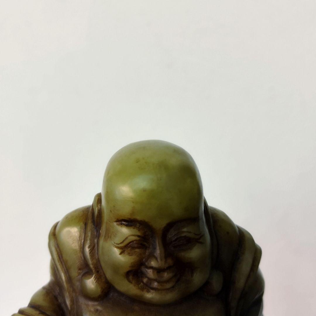 中国美術 天然石 彫刻 布袋 仏像 置物