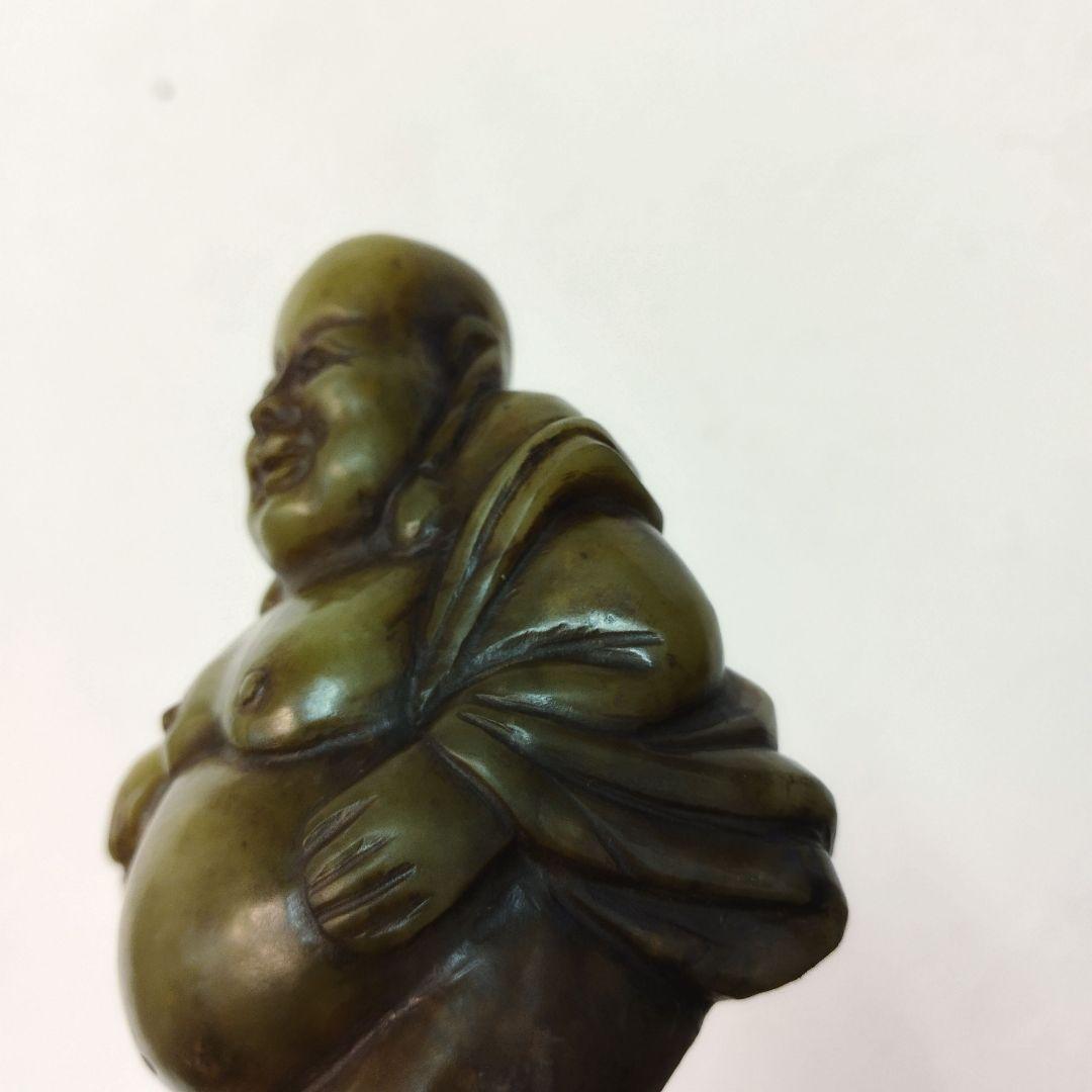 中国美術 天然石 彫刻 布袋 仏像 置物