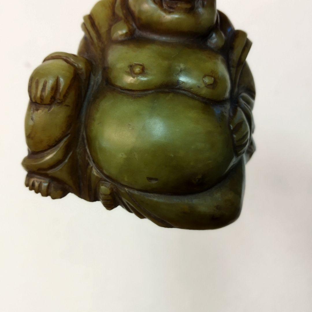 中国美術 天然石 彫刻 布袋 仏像 置物