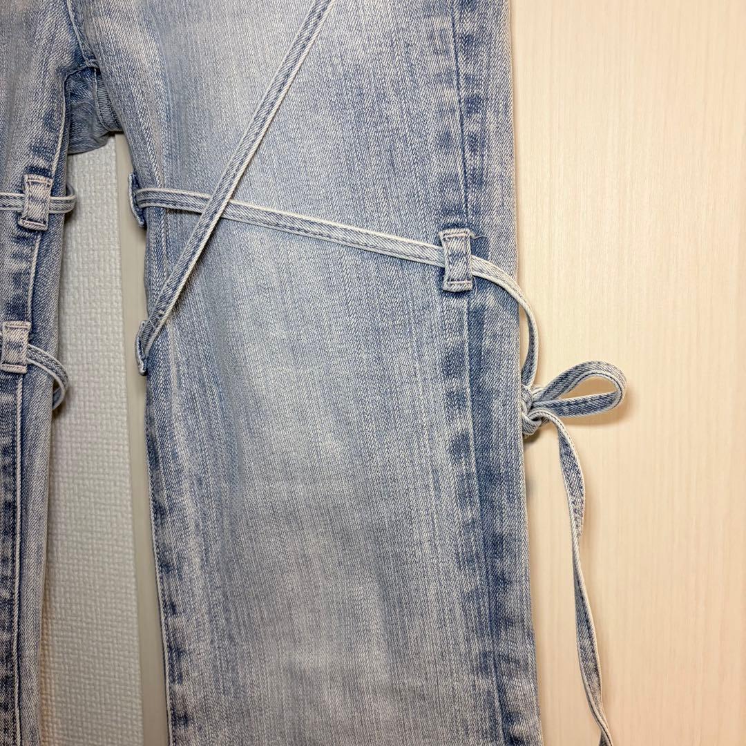 ♡ ダーリッチ Darich ♡ ピコレースハイウエストフレアデニム XS