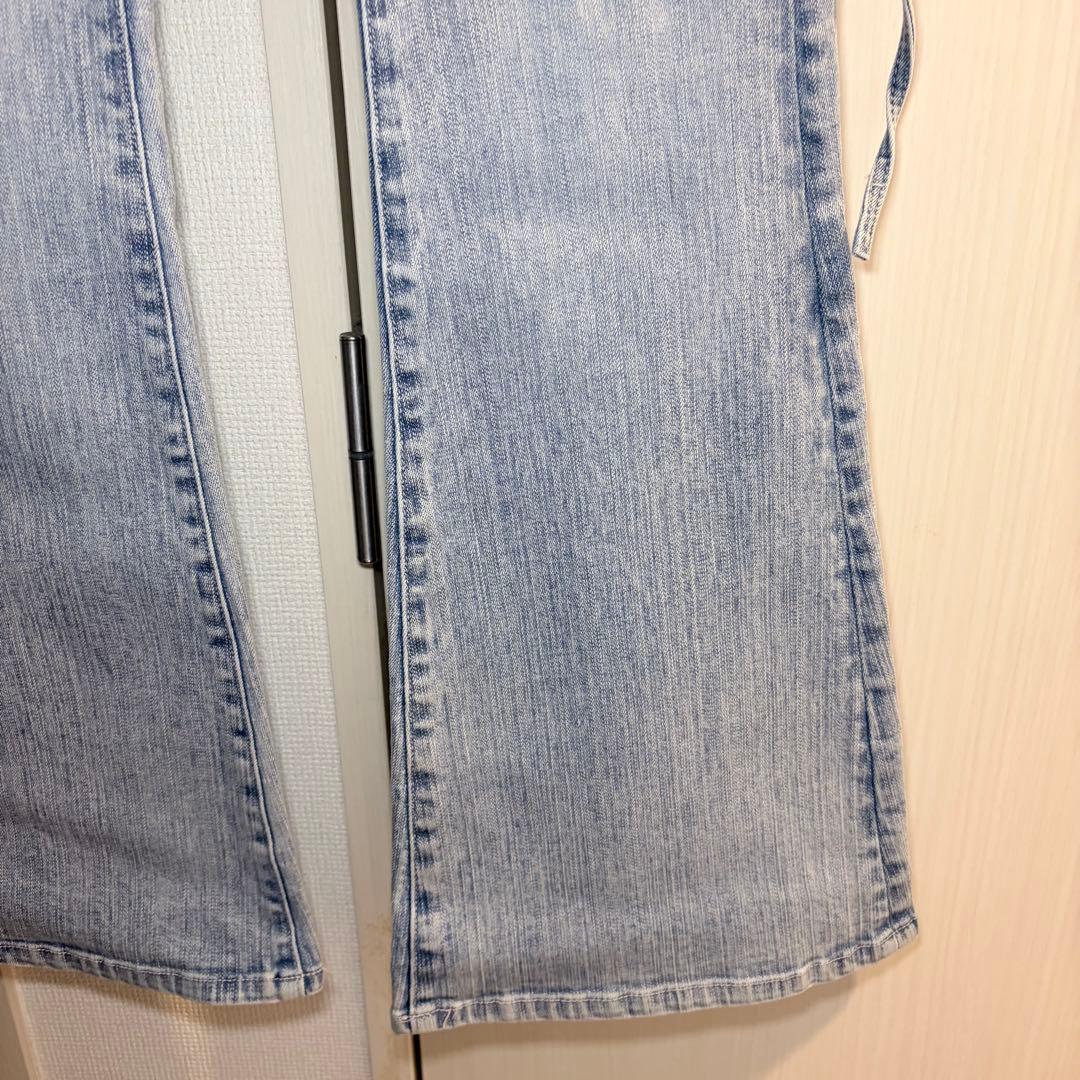 ♡ ダーリッチ Darich ♡ ピコレースハイウエストフレアデニム XS