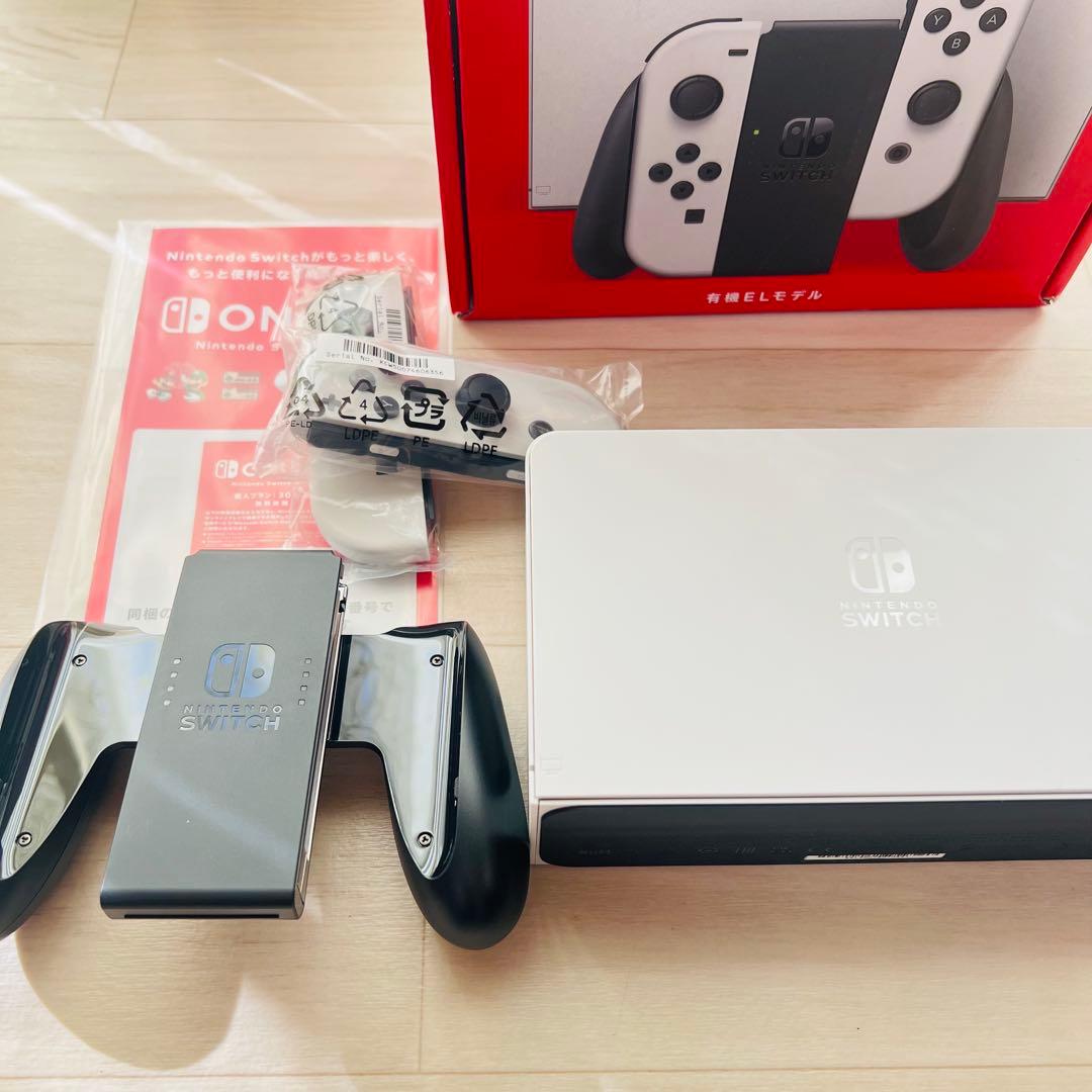 【美品】Nintendo Switch本体 箱あり／保護フィルム装着済／動作良好