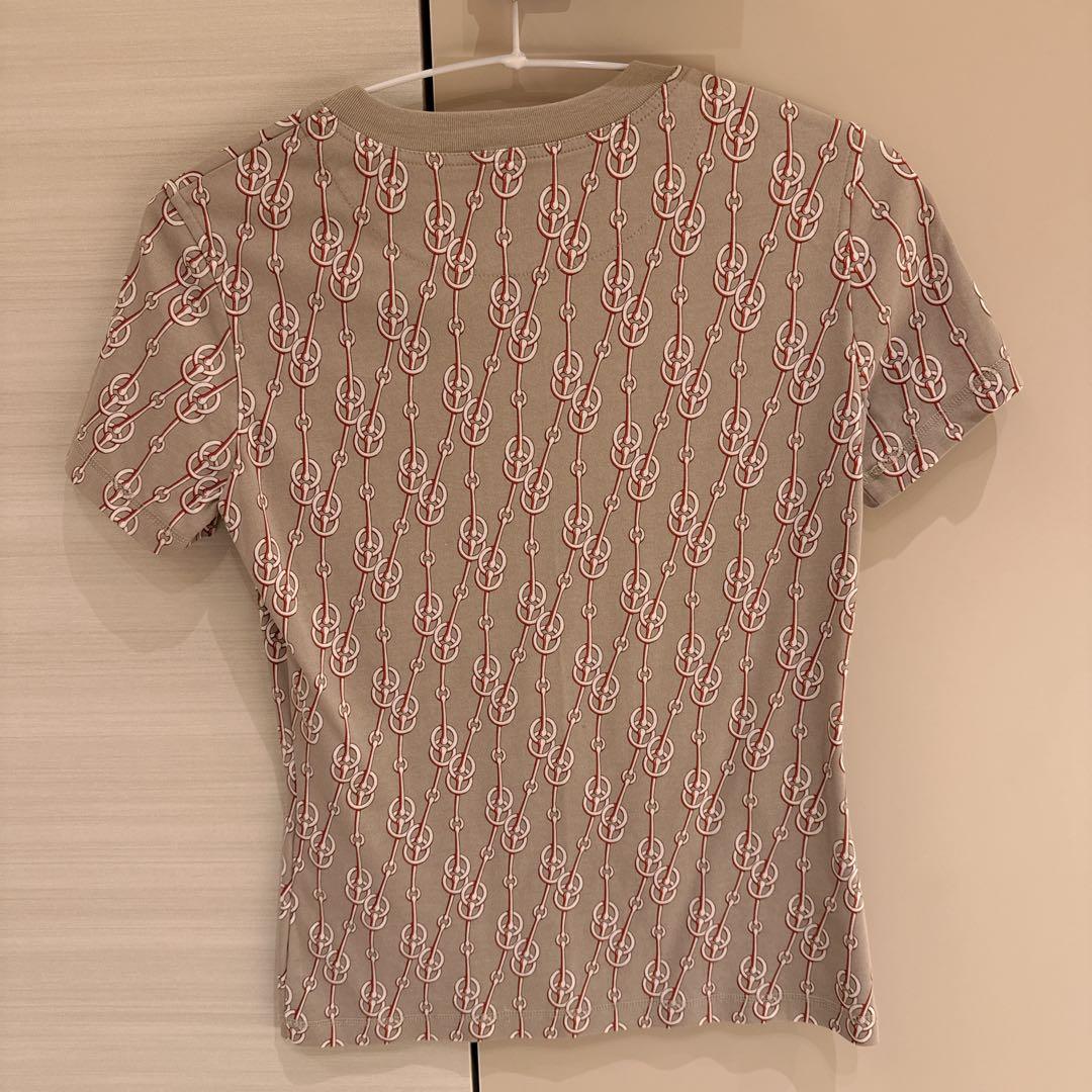 HERMESエルメスTシャツ　ベージュ　クリケティス34 美品