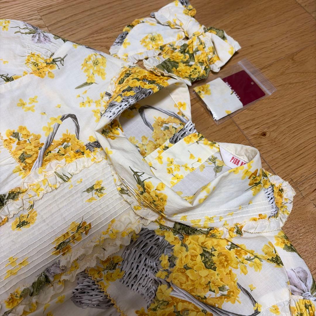 2026商品　ピンクハウス　ワンピース　ブラウス　菜の花