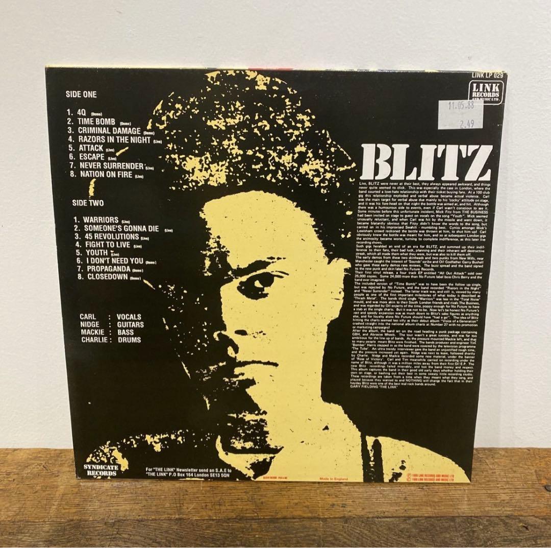 UK盤 80’s BLITZ/BLITZED-An All Out Attack