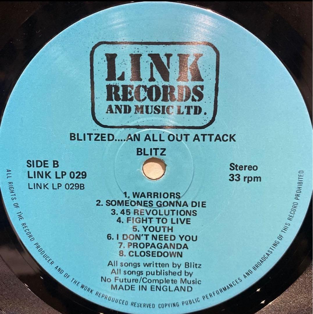 UK盤 80’s BLITZ/BLITZED-An All Out Attack