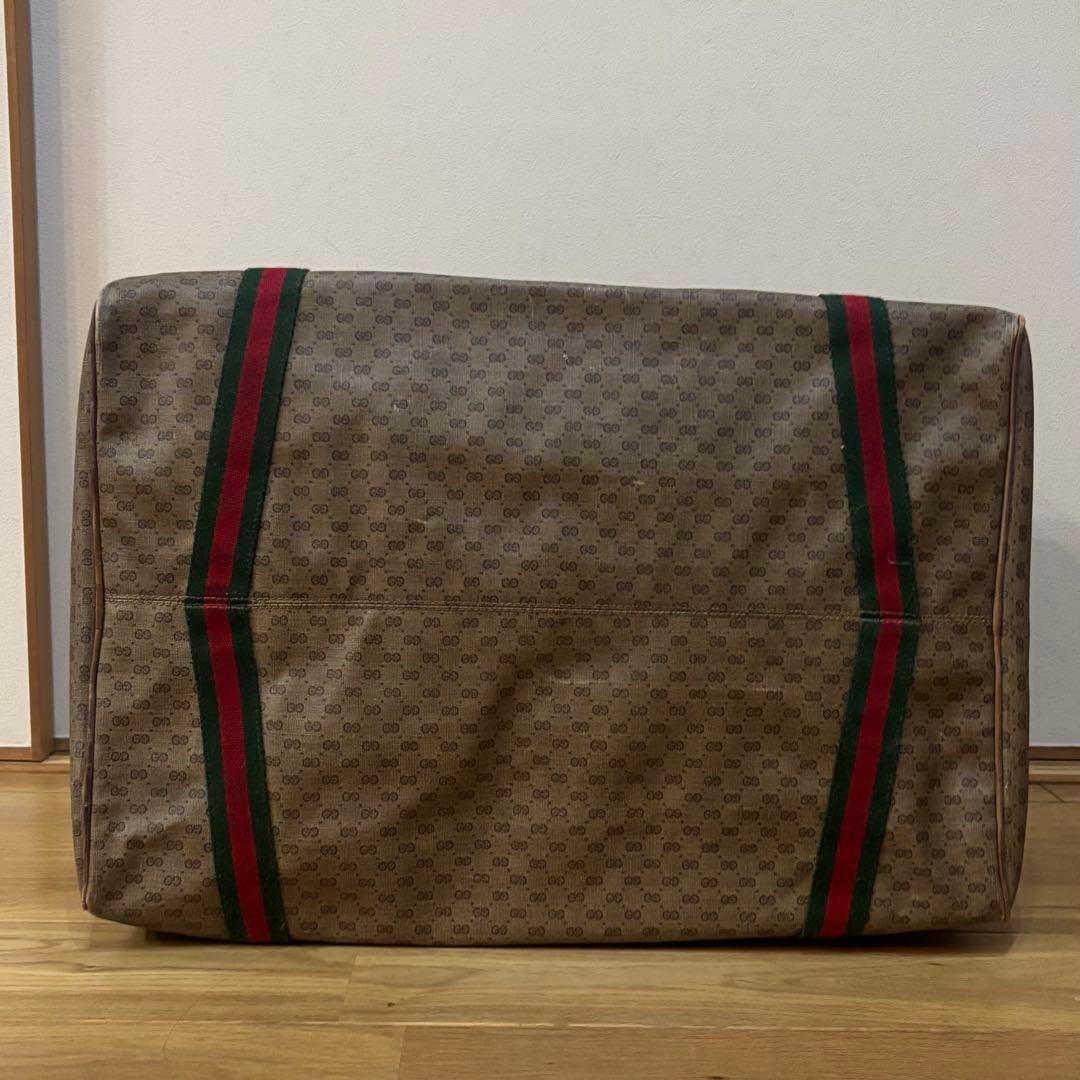 GUCCI グッチ ボストンバッグ マイクロGG A4大容量 肩掛け ベージュ