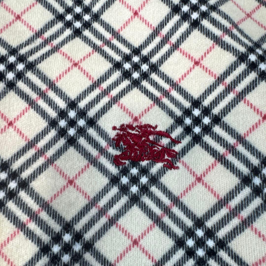 BURBERRY BLUE LABEL ノバチェック 短袖 カットソー 刺繍ロゴ