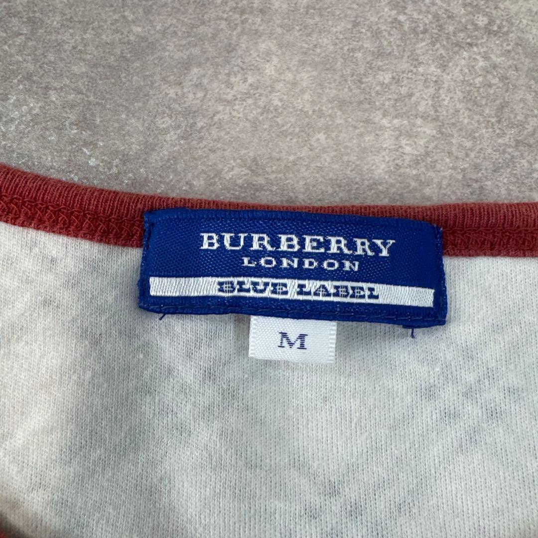 BURBERRY BLUE LABEL ノバチェック 短袖 カットソー 刺繍ロゴ