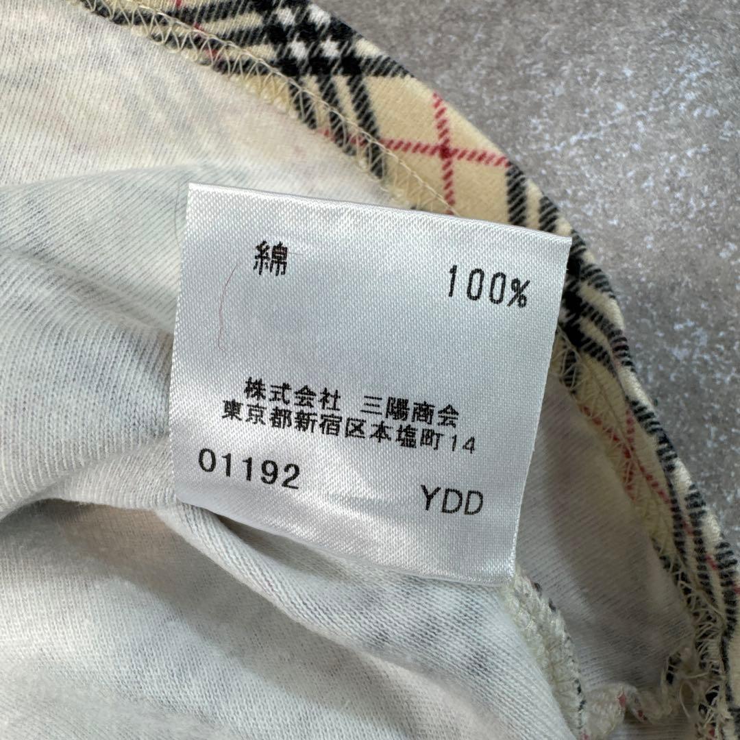 BURBERRY BLUE LABEL ノバチェック 短袖 カットソー 刺繍ロゴ