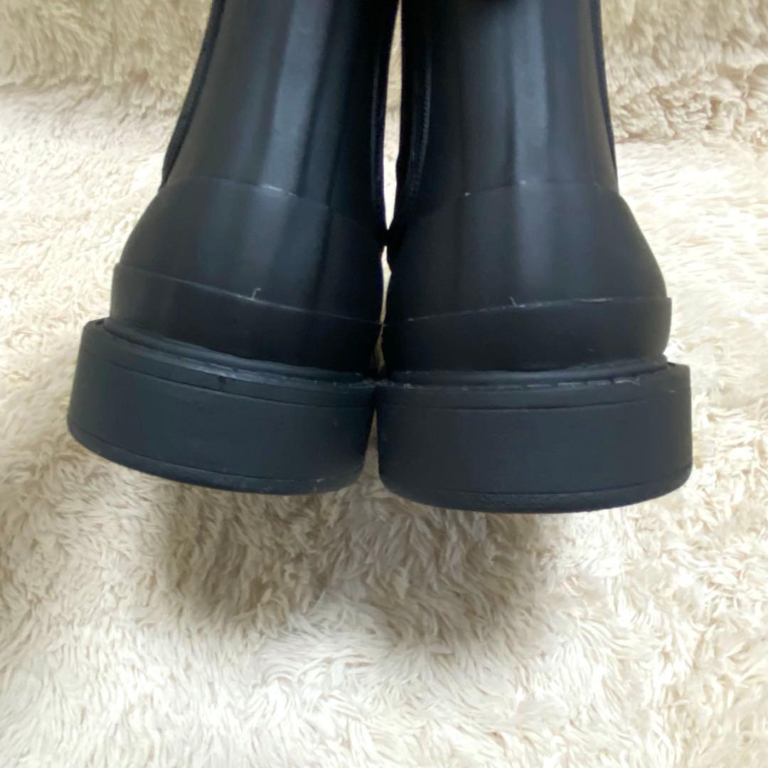 【美品】HUNTER レインブーツ　CHELSEA BOOT 黒　WFS1018