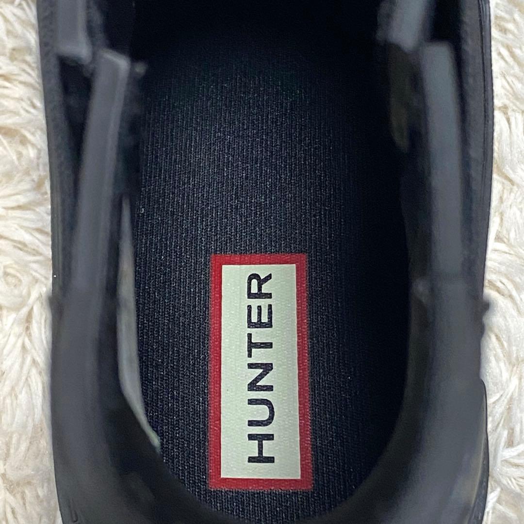 【美品】HUNTER レインブーツ　CHELSEA BOOT 黒　WFS1018