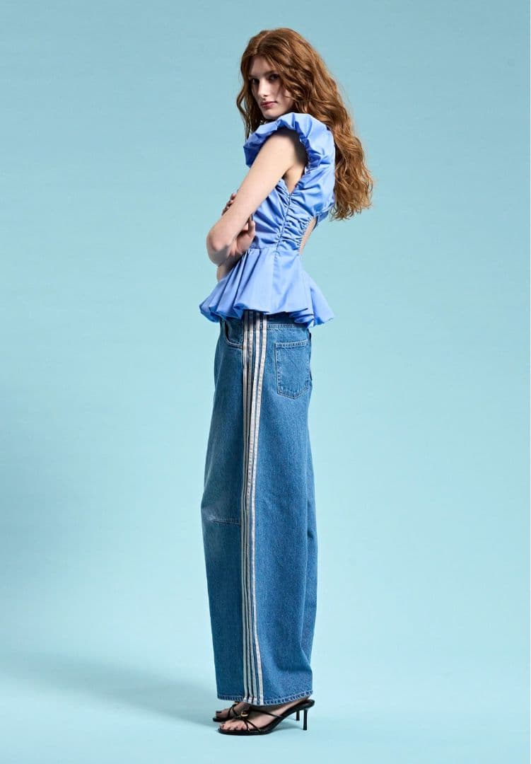 THE TOE Emirates track denim pants　XS