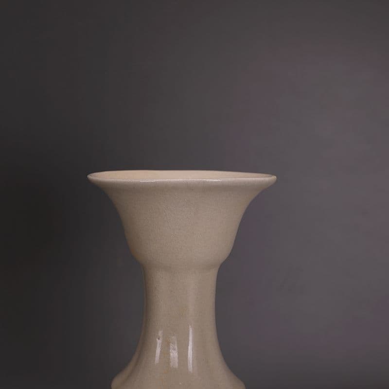 宋定窯白釉花瓶を開きま  景徳鎮 陶磁器 装飾品 現代工芸品美術品 置物