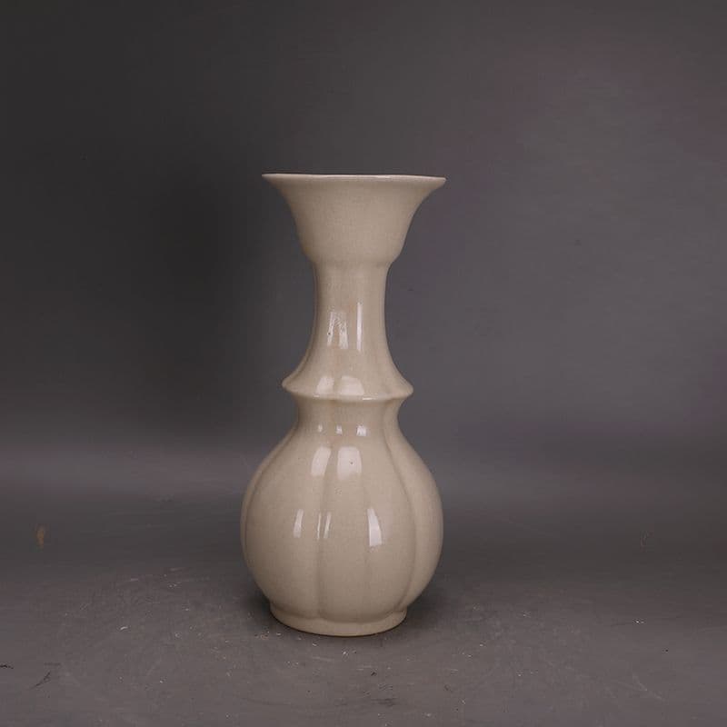 宋定窯白釉花瓶を開きま  景徳鎮 陶磁器 装飾品 現代工芸品美術品 置物