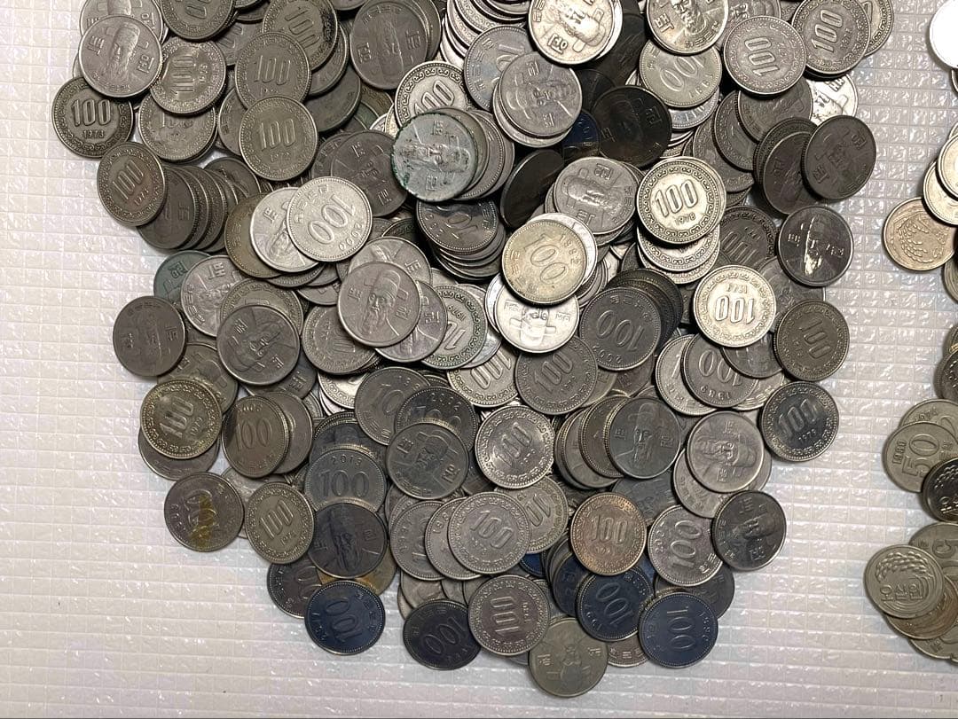 古銭　韓国硬貨　韓国　韓国ウォン　100ウォン　50ウォン　10ウォン