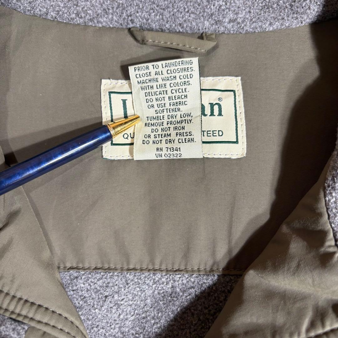 LL.Bean ウォームアップジャケット 刺繍ロゴ ナイロンジャケット