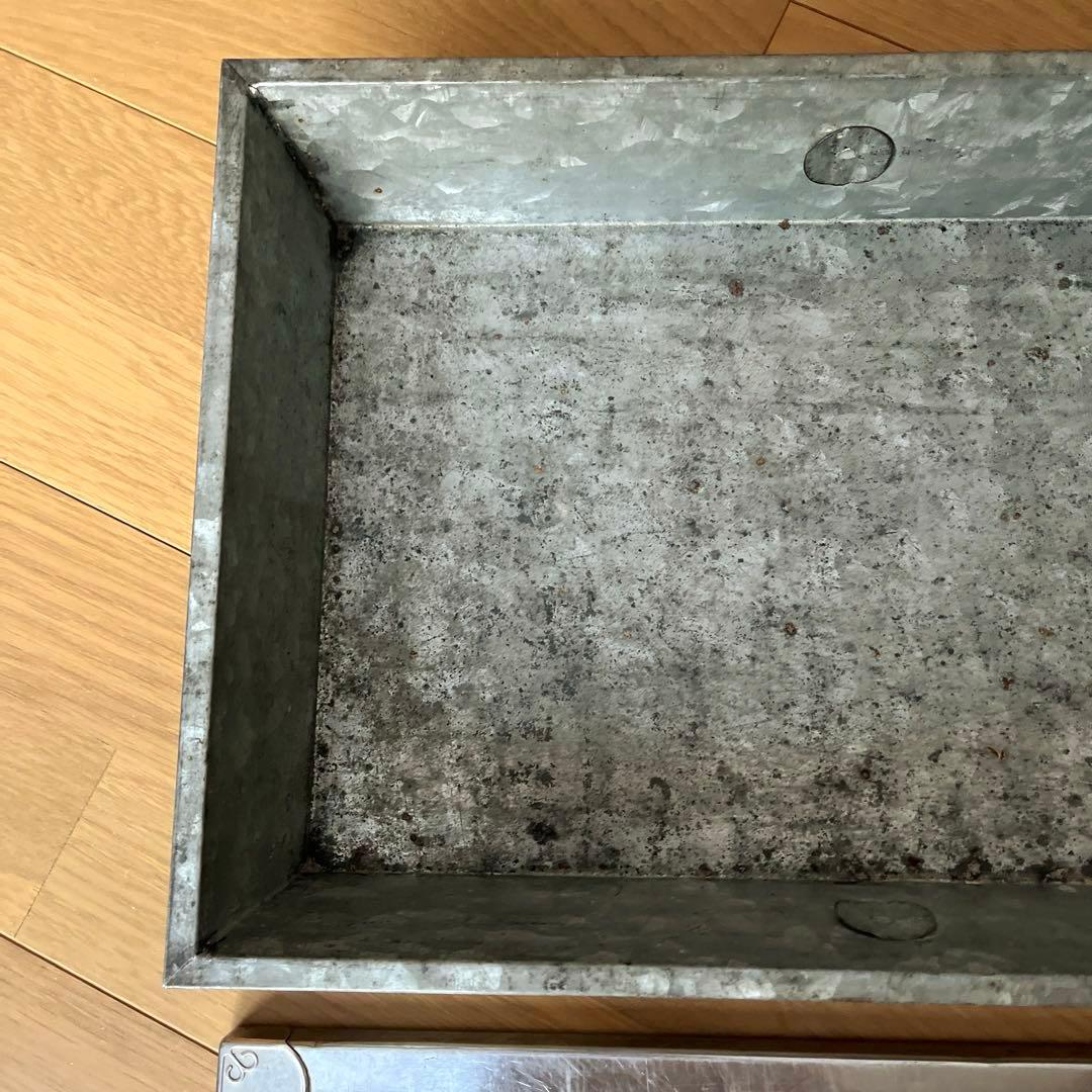 古道具　昭和レトロ　ブリキ　ショーケース　ガラス　駄菓子ケース